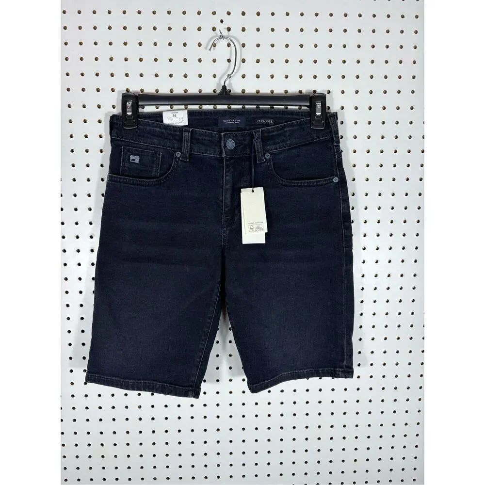 Scotch & Soda strummer skinny denim shorts size 16